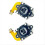 4Pcs compatible for Gamepad Electro Magnetic Analog Joystick 3