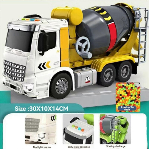 Simulation Engineering Truck Inertial Cement Mixing Discharge B 1