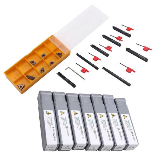 Turning Tool Holders, 7pcs 12mm Shank Lathe Boring Bar Turning Tool 1