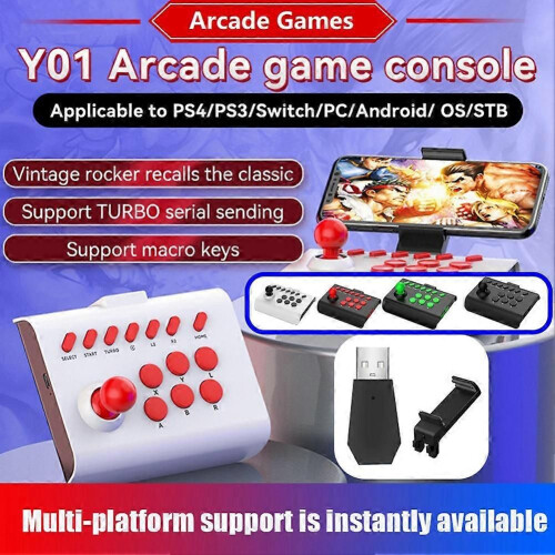 Ασύρματη κονσόλα παιχνιδιών Arcade + προσαρμογέας 2.4G Bluetooth Joy 1
