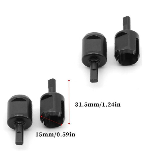 2PCS Metal Wheel Axle Wheel Cup compatible for DT03 2