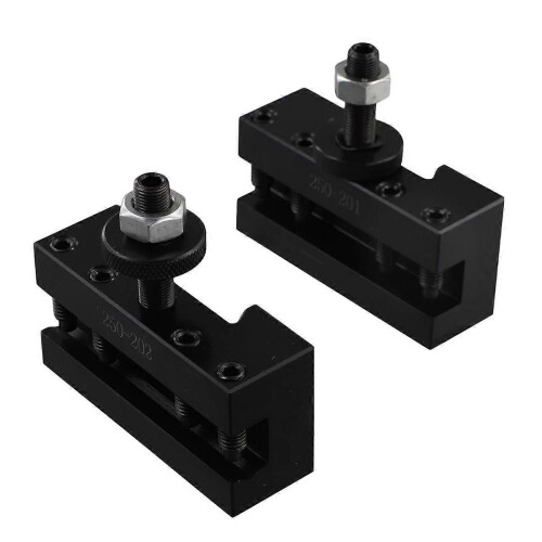 2 pezzi Portautensili a cambio rapido per tornio CNC, compatibile con torni Tools-250-201 e 250-20 2