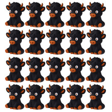 Colorful Cow Shape Silicone Beads Set of 20 For Kid-Black 1