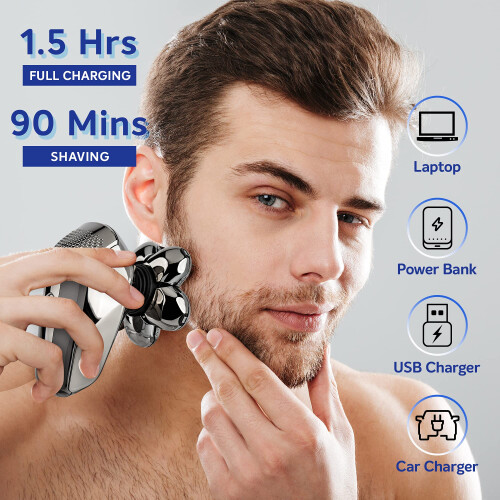 Multifunksjonell barbermaskin / trimmer for ansiktshår 2