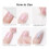 Doppelseitige Nagelsticker 24 Stück Pink 3