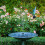 Solar Springbrunnen 18 cm mit weißer LED-Beleuchtung 3