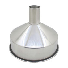 (280-50mm) 304 Stainless Steel Funnel with Filter, Large Industrial Hopper for Wine & Oil
