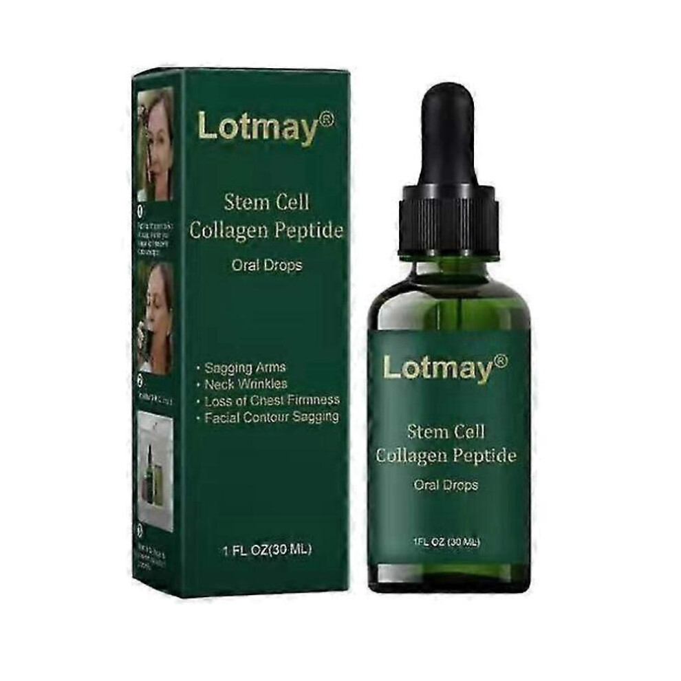 (1pc) 1-3X Lotmay Stem Cell Collagen Peptide Drops, Lift & Firm Skin, Reduce Wrinkles