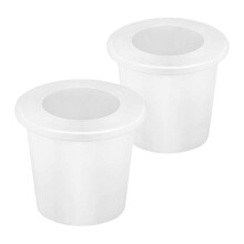 (White) Manchon stabilisateur pour mât de parasol, compatible avec les mâts de 3,8 cm (1,5 pouce), marron
