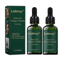 (2pcs) 1-3 volte al giorno. Gocce di peptidi di collagene da cellule staminali Lotmay, sollevano e rassodano la pelle, riducono le rughe.