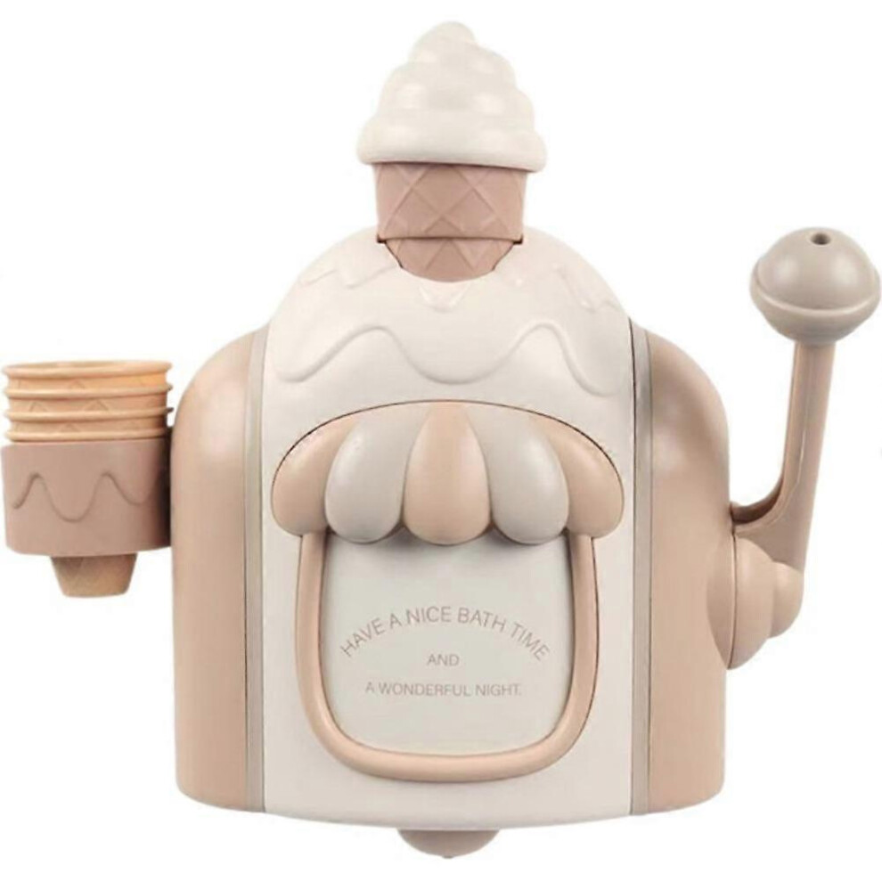 (No Box) Bubble Ice Maker Bath Toy, 1Pc Cream 5996097201497