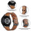 (Black) Garmin Forerunner 265/255 22mm Genuine Leather Watch Strap 4