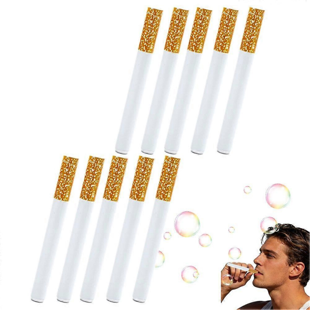 (C 10Pcs) Bubble Cigarette Stress Relief Toy, Mini Bubble Blowing Sticks 5996097206713