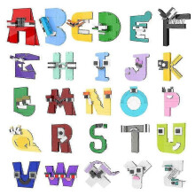 (Y) WJTG 26 Bet Building Bs Kit Letters Lore (a-z) Educat B S Toys For Kids