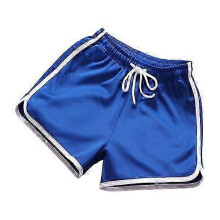 (blue, XL) Herrenshorts 2025, elastischer Bund, einfarbig, Sporthose, locker, lässig, Strandhose