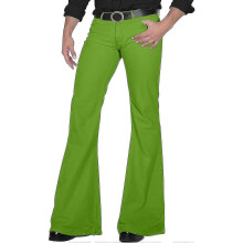 (X-Large, A004-green) 70s Disco Bell Bottom Jeans for Men, Vintage Denim Pants