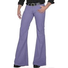 (Small, A006-light Purple) 70er-Jahre Disco Schlagjeans für Herren, Vintage-Jeans