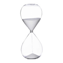 (6) 30-Minuten-Sanduhr mit 5-Minuten-Pause-Anzeige – Handgefertigte Glas-Sanduhr für mehr Produktivität