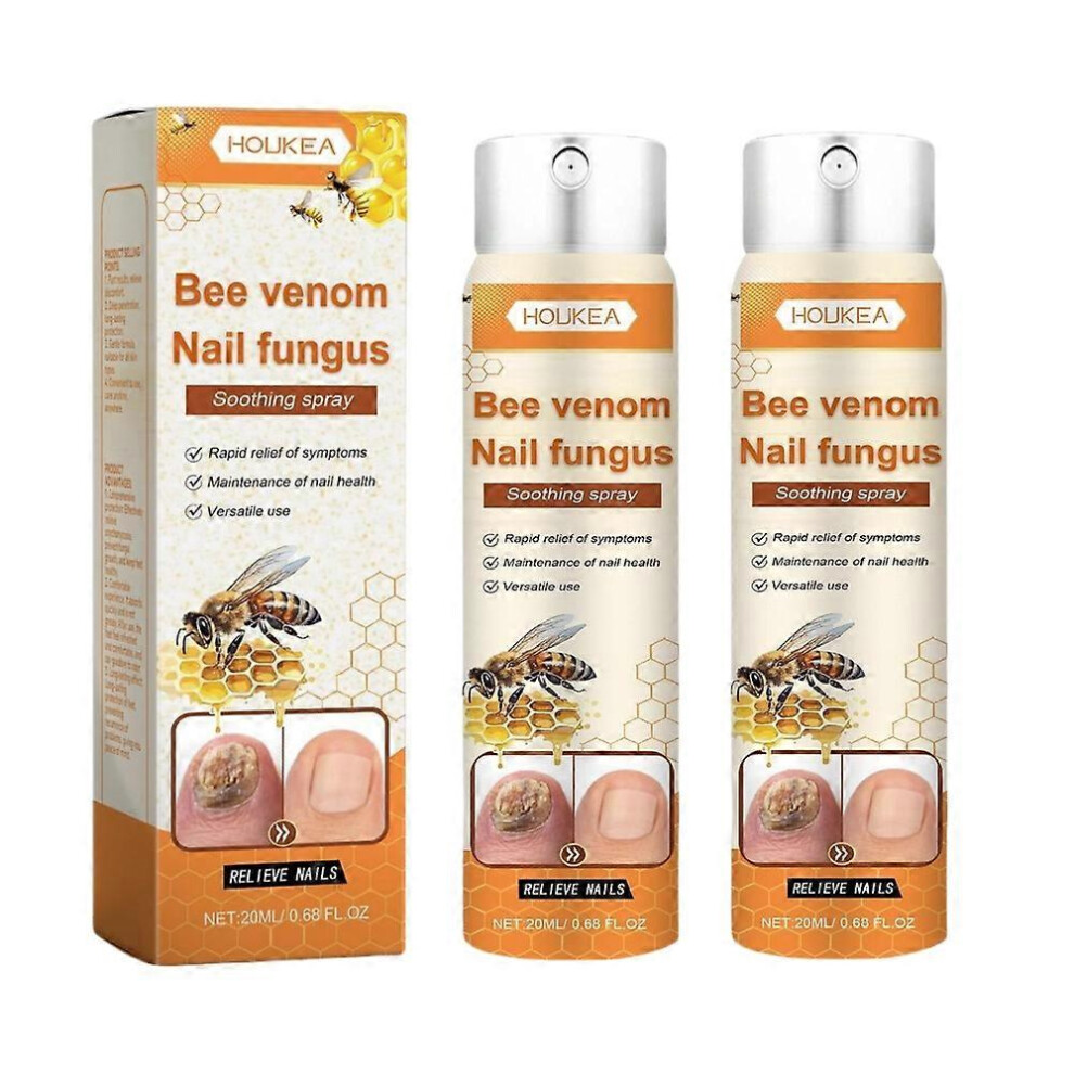 (2pcs) Bee Essence Nail Care Spray for Cleaning & Moisturizing
