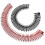 (White, 1) Women's Plastic Full Circle Stretch Diamond Flexible Comb Teeth Headband 4