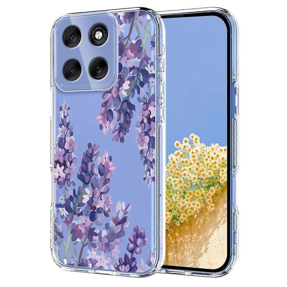 (, For Motorola Moto G56 5G) Floral Tpu Phone Case Wisteria 5996097210550