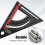 (black) Aluminum Alloy Carpenter Square Roofing Triangle Ruler 3