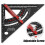 (black) Aluminum Alloy Carpenter Square Roofing Triangle Ruler 4