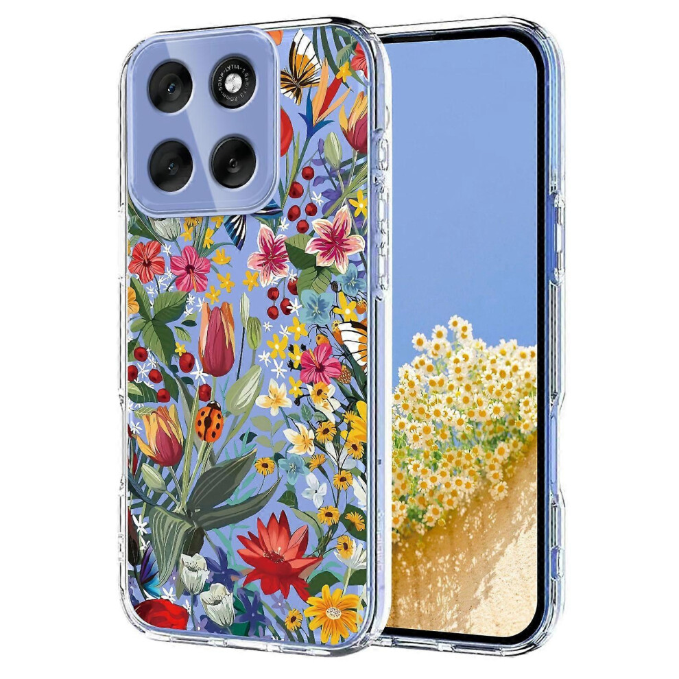 (Lily, For Motorola Moto G86 5G) Floral Tpu Phone Case 5996097210567