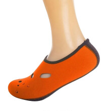 (Orange, XS) Scarpe da sport acquatici antiscivolo ad asciugatura rapida, calzini da nuoto elasticizzati, nere