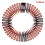 (Coffee, 4) Women's Plastic Full Circle Stretch Diamond Flexible Comb Teeth Headband 5