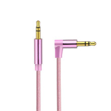 (Rose Gold) AV01 3,5-mm-Klinkenstecker-Winkel-Audiokabel, 1,5 m