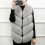 (S, Grey) Damen-Weste aus Kunstpelz, ärmellos, JB5-2 1