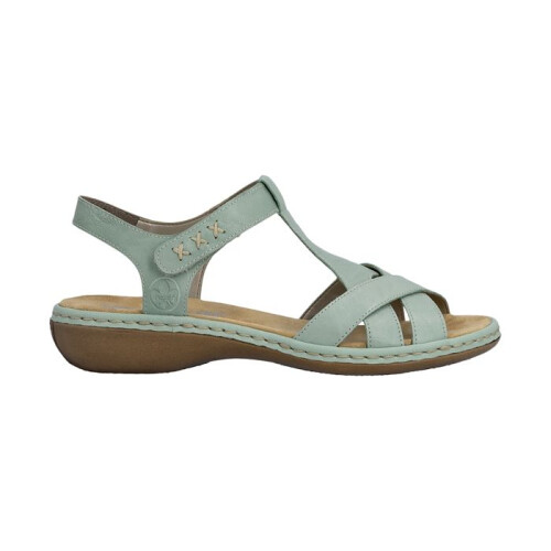 Rieker Sandales Cuir Rieker Massa - Vert 1