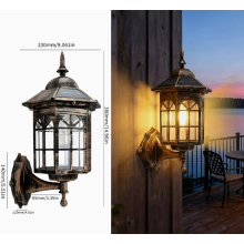 Solar Wall Lights Outdoor Garden Fence Lighting Lantern Waterproof Warm White 1PCS