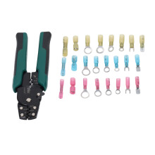 Aderendhülsen-Crimpset AWG22-10 Blau Rosa Gelb