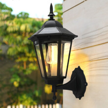 Solar Wall Lights Outdoor Garden Fence Lighting Traditional Lantern Light