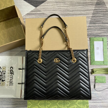 Gucci Embossed Leather Tote 779724 34×28×12.5cm