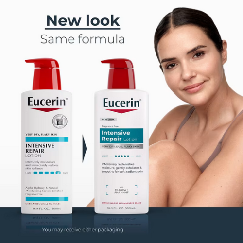 Eucerin Eucerin, Lotion Réparation Intensive, Sans Parfum, 16.9 fl oz (500 ml) 1