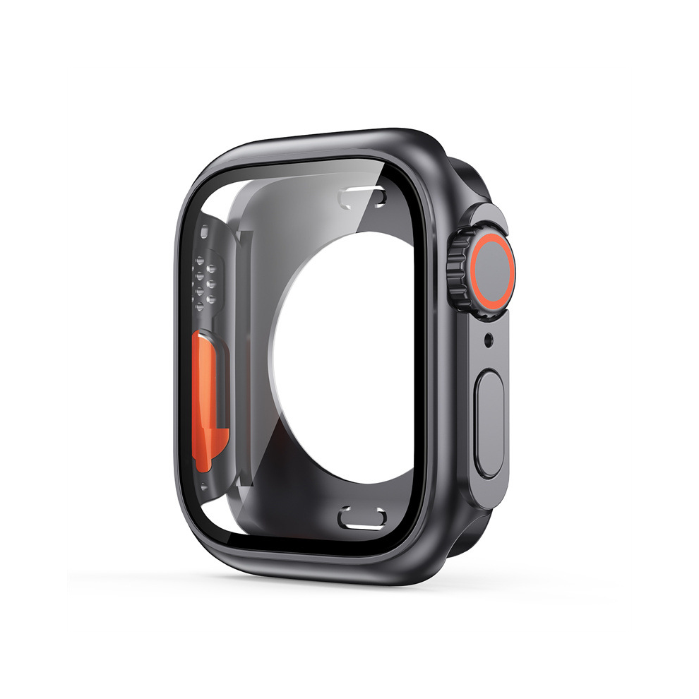Apple Watch 45Mm Hard Shell Tempered Film Integrated All-Inclusive Case Black 7314280399673