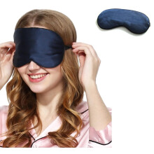 Nukkumisnaamio mulberrysilkki 2 kpl DarkBlue