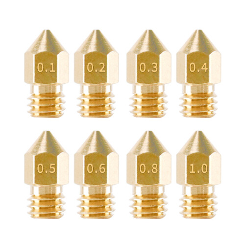 Extruderdüsen für 3D-Drucker 8 Stk Gold