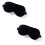 Schlafmaske aus seide im 2er-Pack Black 1