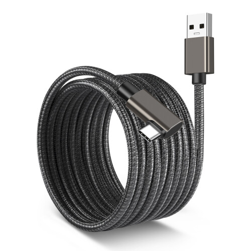 Link-Kabel – VR-Kabel kompatibel mit Oculus Quest 2 DarkGrey 5 m
