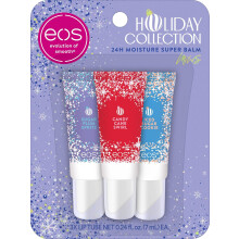 eos Holiday Mini Super Balm Set 0.24 fl oz, 3-pack