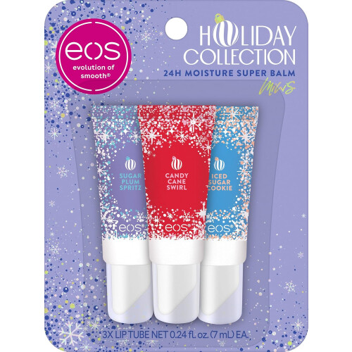 eos Holiday Mini Super Balm Set 0.24 fl oz, 3-pack