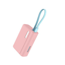 Siliconen beschermhoes voor CP13 mobiele voeding die-Roze