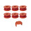 6 Pack WA0010 Replacement Trimmer Spool with Cap for Worx Weed Eater Orange 1