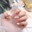 3D-Blumendekorationen für Nail Art White 5