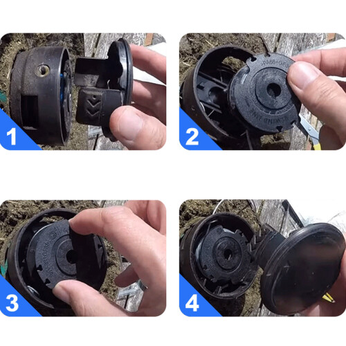 Replacement spool cap Bosch Universal GrassCut 18-260 lawn mower Black 1