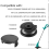 Replacement spool cap Bosch Universal GrassCut 18-260 lawn mower Black 4